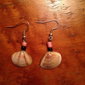 Hand made shell earrings